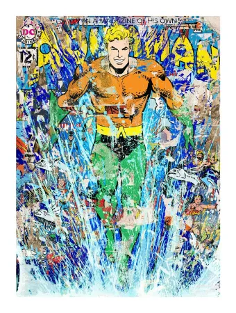 Serigrafia Mr Brainwash - AQUAMAN