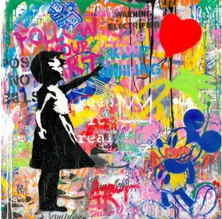 Serigrafia Mr Brainwash -  Balloon Girl, 2020 