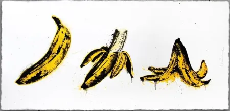 Serigrafia Mr. Brainwash - Banana Split (White)