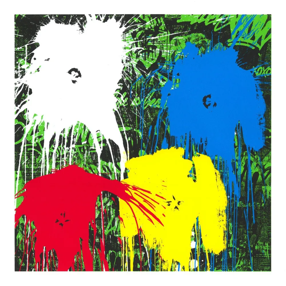 Serigrafia Mr Brainwash - Flowarh$ - II (F)