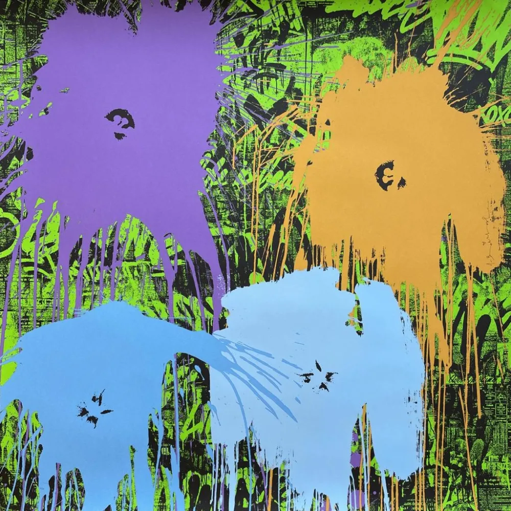 Serigrafia Mr. Brainwash - Flowarh$ - II(A)