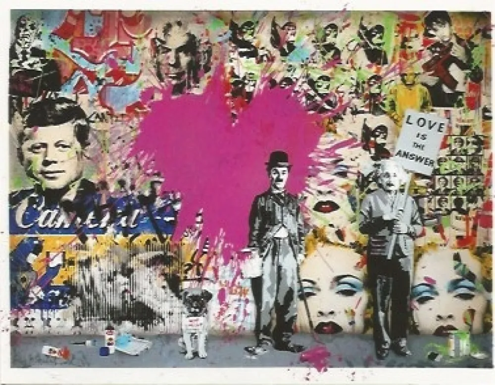 Serigrafia Mr. Brainwash - Juxtapose