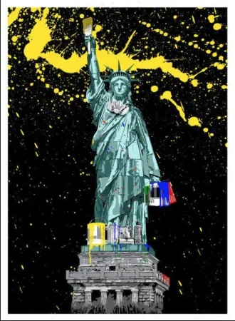 Serigrafia Mr. Brainwash - Liberty