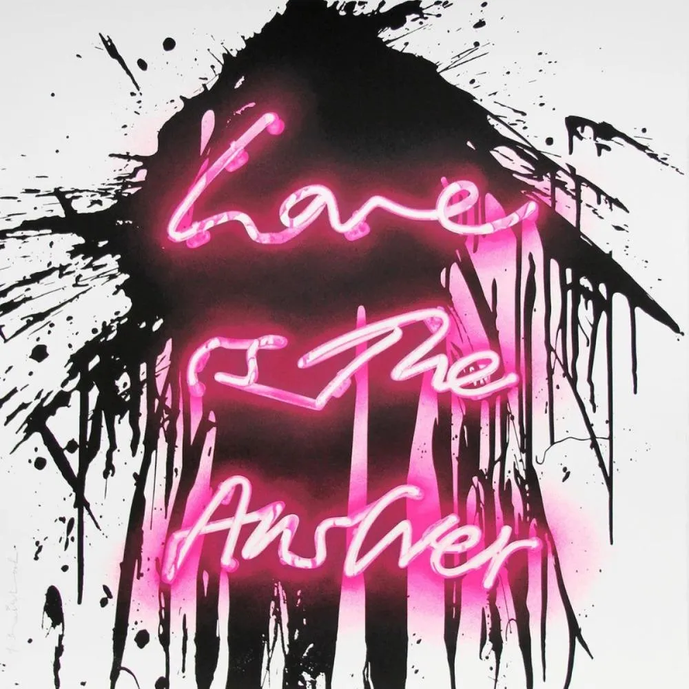 Serigrafia Mr Brainwash - Love on
