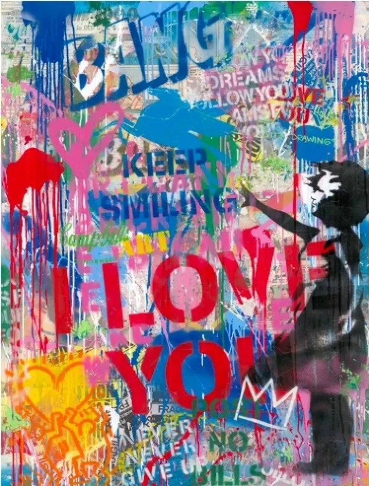 Serigrafia Mr Brainwash - Street Wall, 2020 
