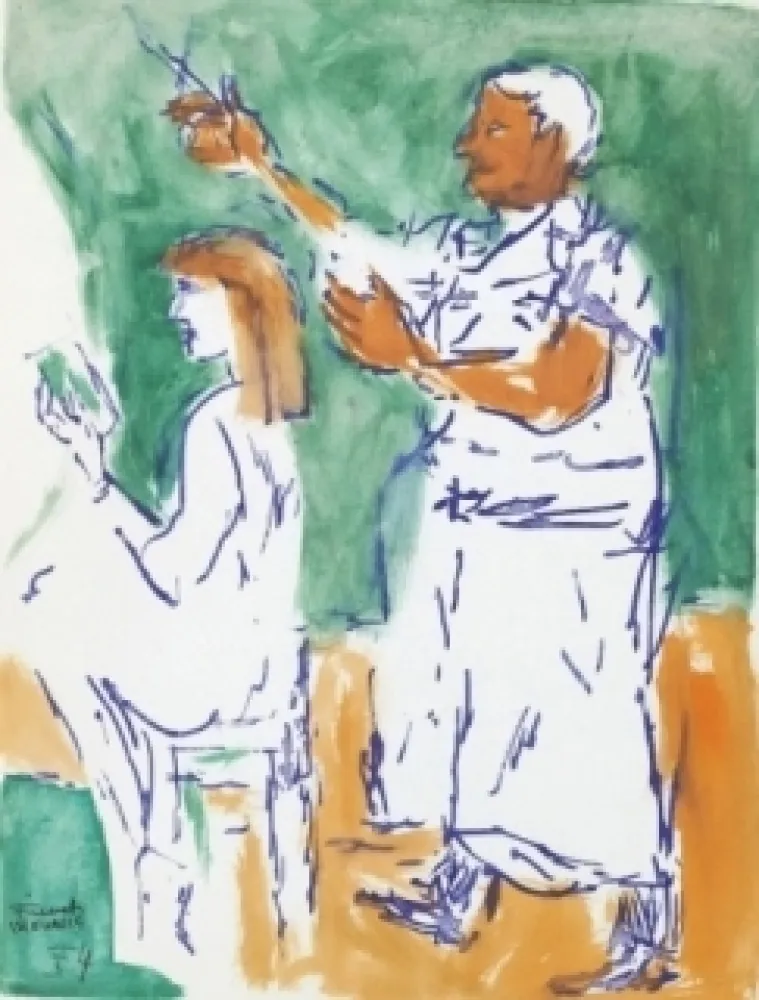 Non Tecnico Mualla - Femme chez le coiffeur