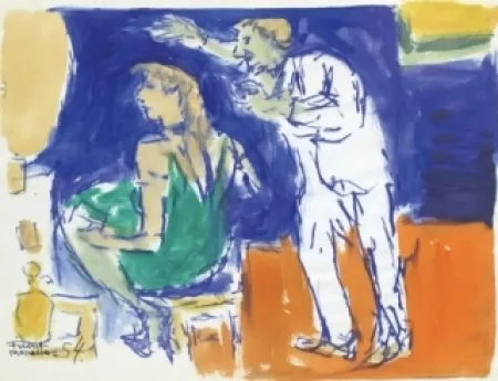 Non Tecnico Mualla - Femme en vert chez le coiffeur