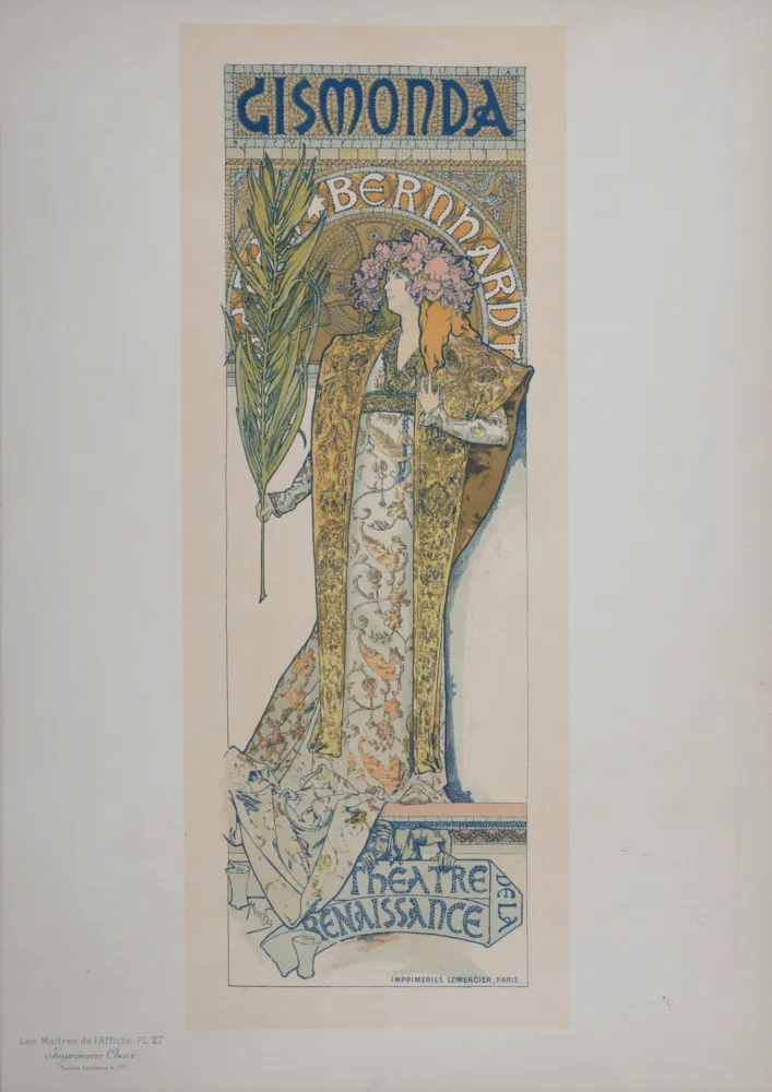 Litografia Mucha - Gismonda - Les Maitres de L’Affiche, 1896
