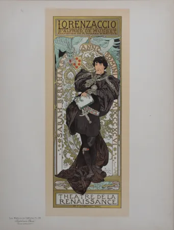 Litografia Mucha - Lorenzaccio, Les Maitres de L’Affiche, 1898