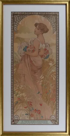 Litografia Mucha - The Seasons : Summer, circa 1903