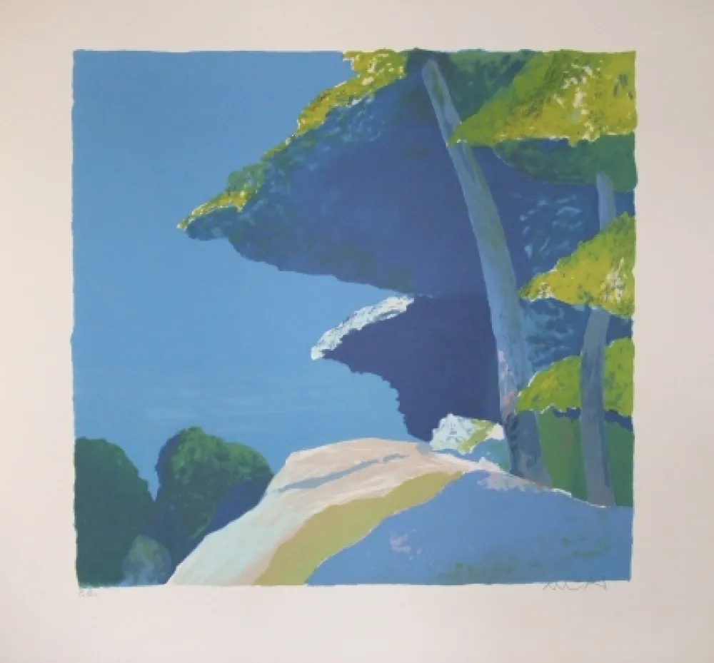 Litografia Muhl - Les  pins.