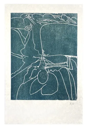 Incisione Su Legno Müller - 13 FOIS ELLE ET MOI - LANGUE