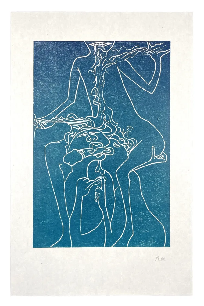 Incisione Su Legno Müller - 13 FOIS ELLE ET MOI - SOEURS