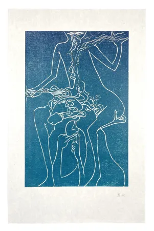 Incisione Su Legno Müller - 13 FOIS ELLE ET MOI - SOEURS