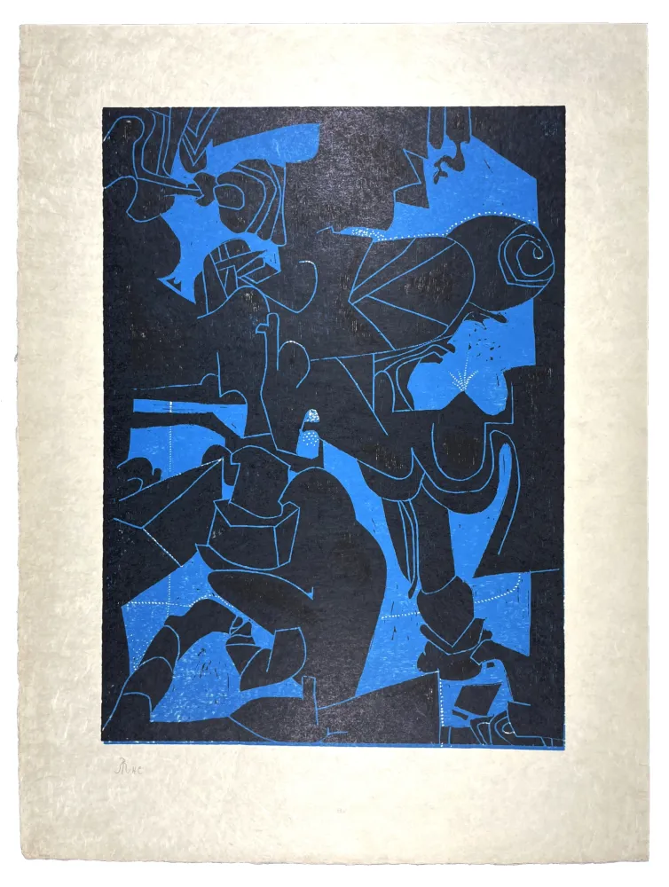 Incisione Su Legno Müller - AUBE