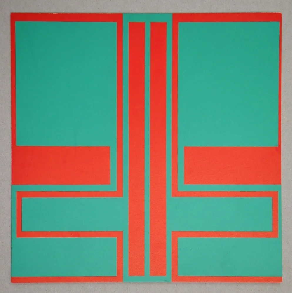 Serigrafia Müller-Brittnau - Composition, 1966