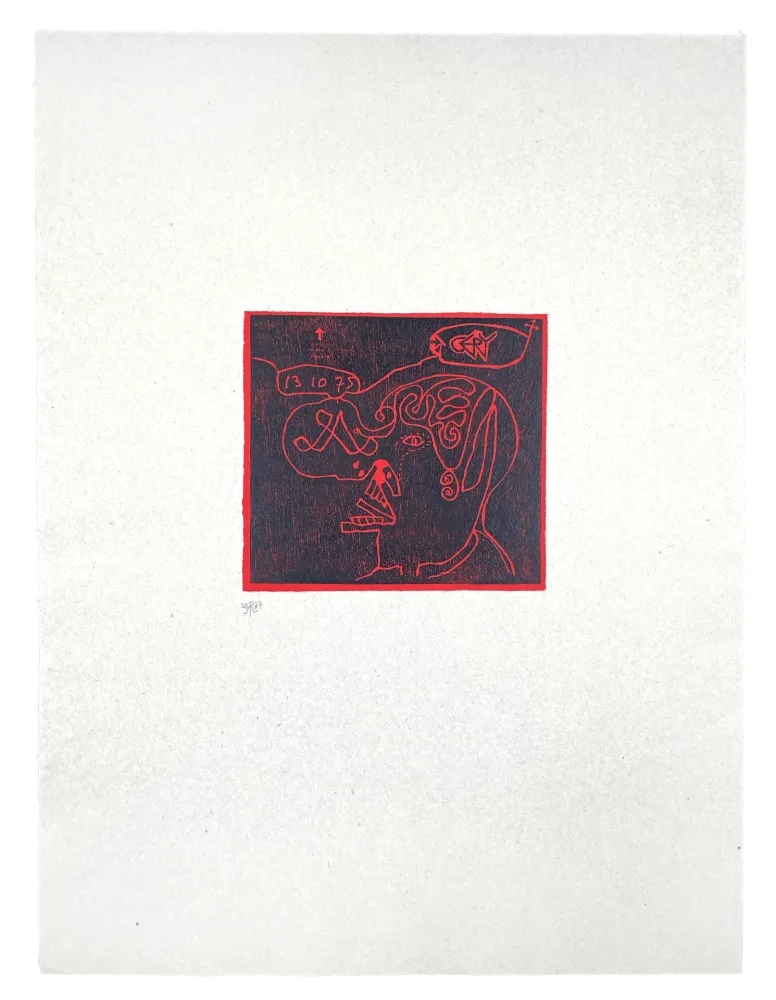 Incisione Su Legno Müller - CERY