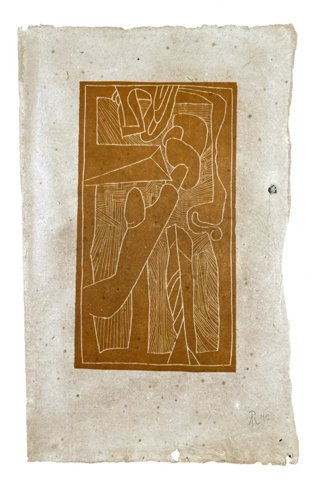 Incisione Su Legno Müller - FUNGHI (ESQUISSE XX)