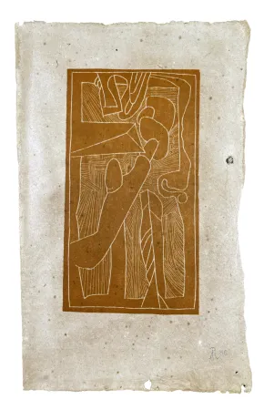 Incisione Su Legno Müller - FUNGHI (ESQUISSE XX)