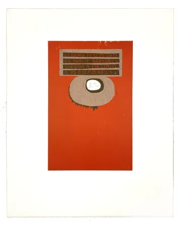 Incisione Su Legno Müller - LIGNES MALIGNES - COLOPHON