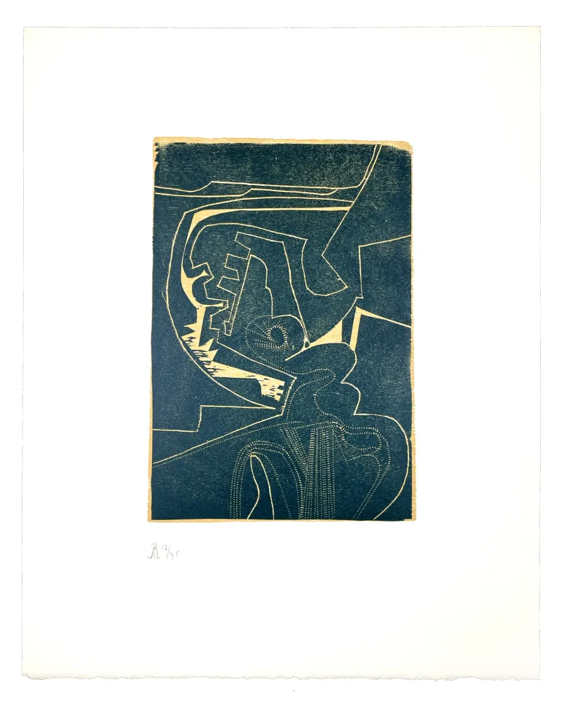 Incisione Su Legno Müller - LIGNES MALIGNES - NOCTURNE 