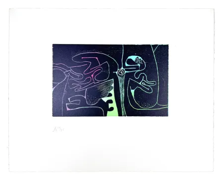 Incisione Su Legno Müller - LIGNES MALIGNES - SERPENTS