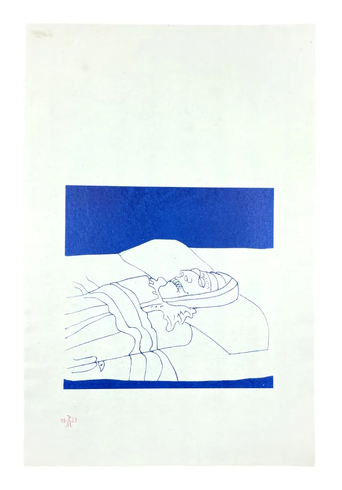 Incisione Su Legno Müller - NONNA II