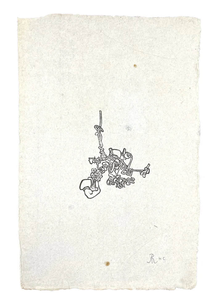 Incisione Su Legno Müller - PETIT NOEUD (ESQUISSE XVI)