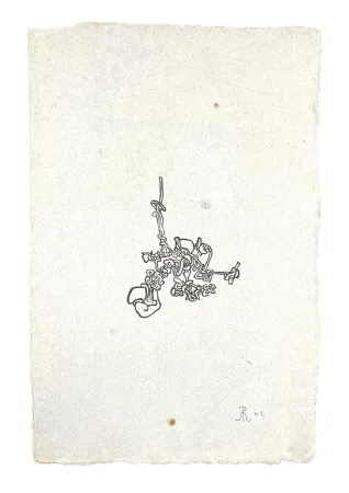 Incisione Su Legno Müller - PETIT NOEUD (ESQUISSE XVI)