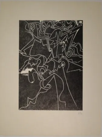 Incisione Su Legno Müller - Sans titre (Saint-Gall)