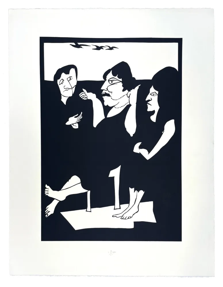 Incisione Su Legno Müller - TROIS GRÂCES