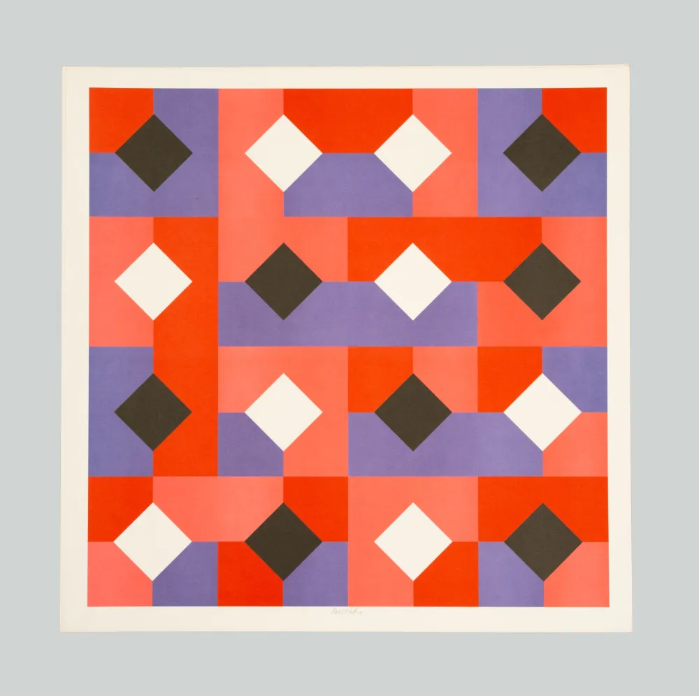 Litografia Munari - Curve di Peano