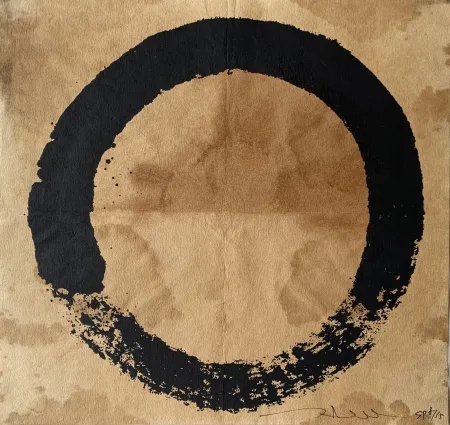Serigrafia Murakami - Coffee Zen Enso: Black