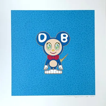 Litografia Murakami - DOB 2020 Light Blue