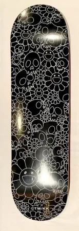 Serigrafia Murakami - Flowers Skulls Skate Deck
