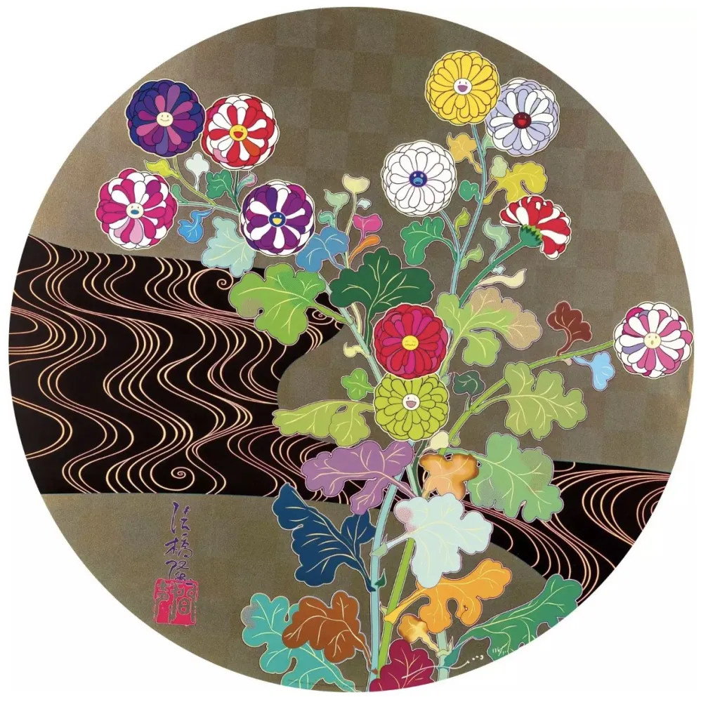 Serigrafia Murakami - Kansei Korin Gold