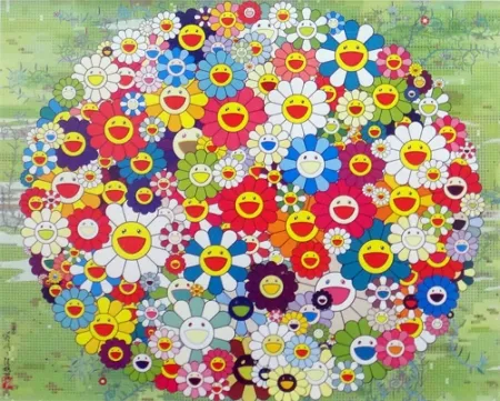 Litografia Murakami - Open Your Hands Wide (Versailles)