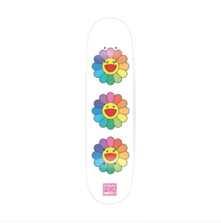 Non Tecnico Murakami - Rainbow Flower Skate Deck