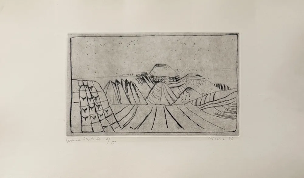 Incisione Music - Paesaggio senese