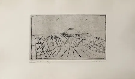 Incisione Music - Paesaggio senese