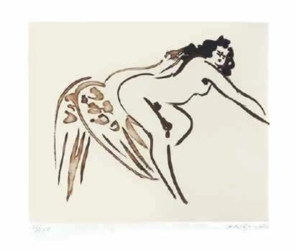 Incisione Nakian - Leda and the Swan - 7