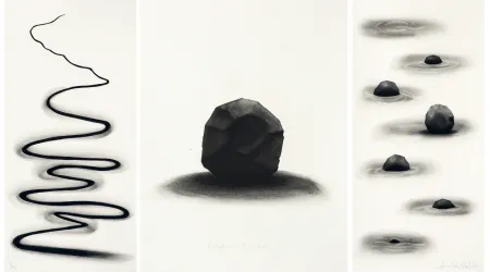 Acquaforte Nash - Wooden boulder, triptych