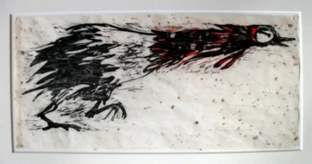 Incisione Su Legno Nauman - Rooster