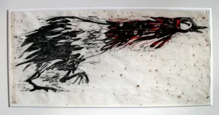 Incisione Su Legno Nauman - Rooster