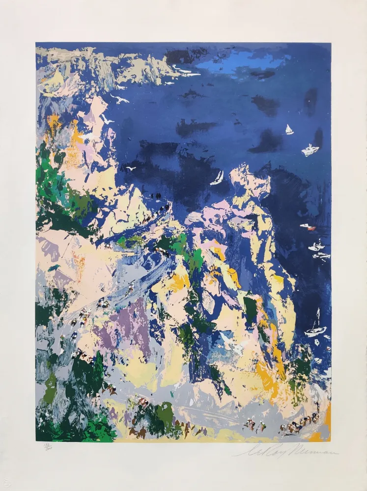 Incisione Su Legno Neiman - BIKES AND BOATS