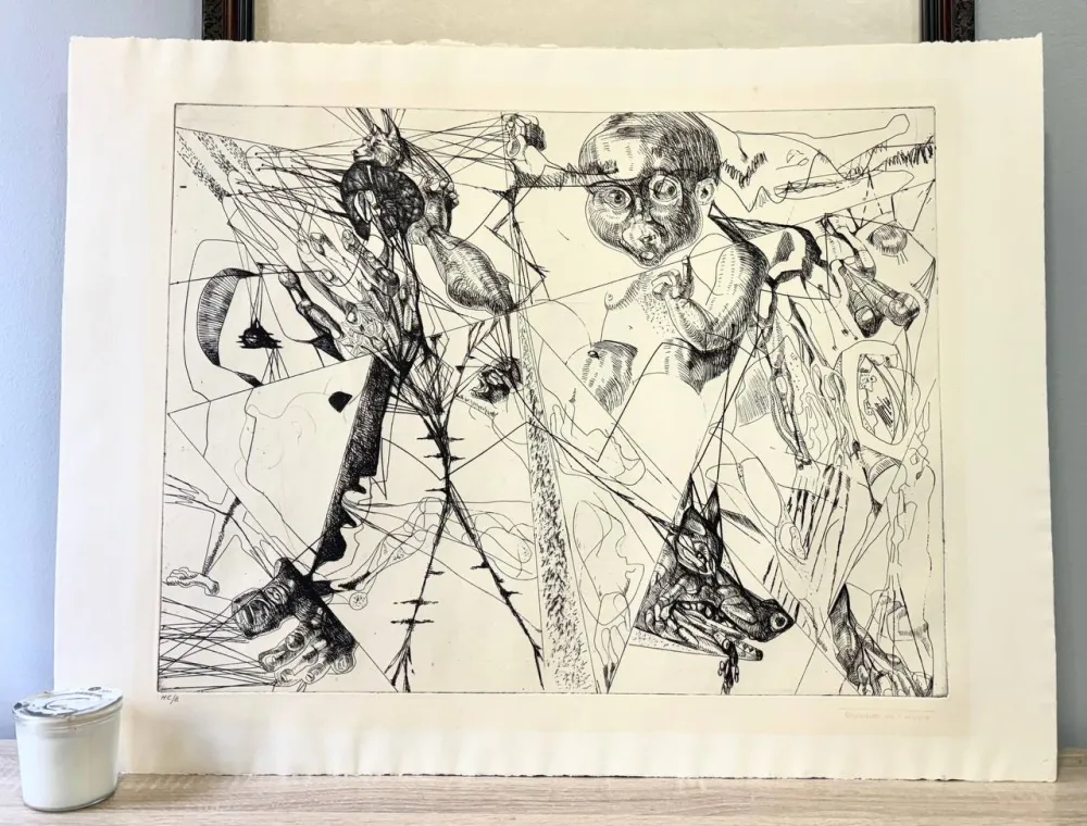 Incisione Neizvestny - To Ivan Petrovich Pavlov, Dedicated (Hommage aux Prix Nobel)