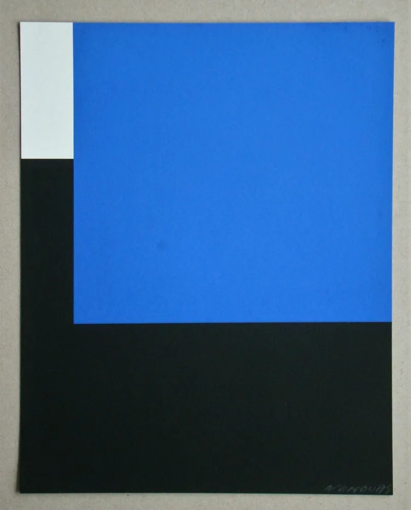 Serigrafia Nemours - Espace bleu