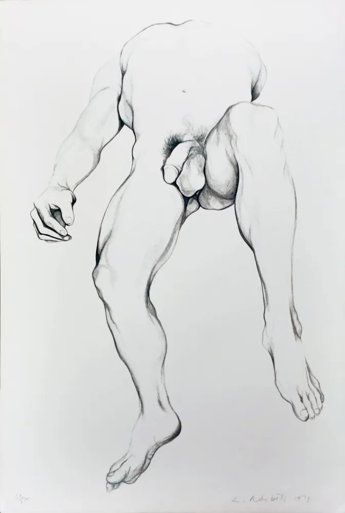 Litografia Nesbitt - NUDE MALE 6