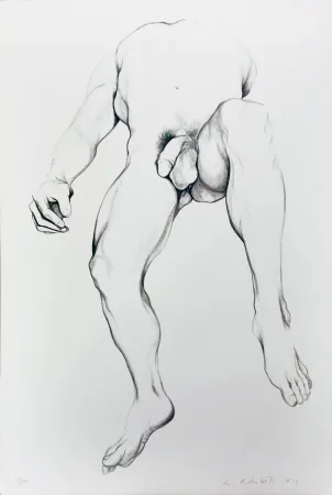 Litografia Nesbitt - NUDE MALE 6