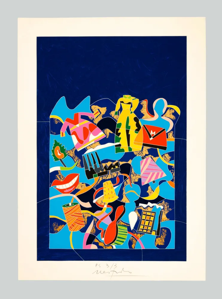 Serigrafia Nespolo - Composizione